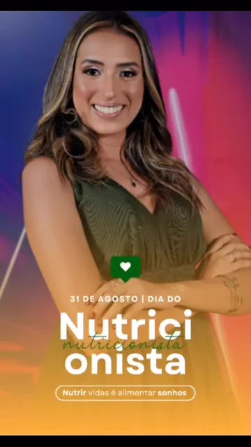 Post de Thamiles Luz celebrando o Dia do Nutricionista, 31 de agosto