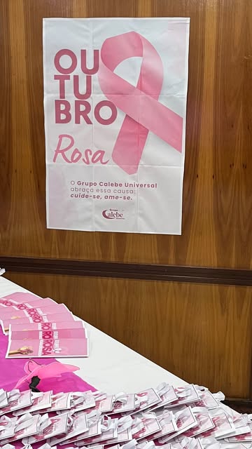 Thamiles Luz em ação de conscientização do Outubro Rosa